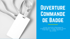 commande badge CTCO 2020